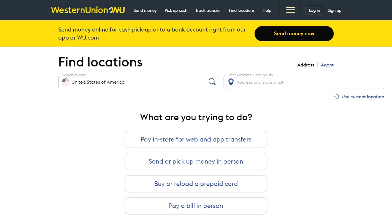 Western Union | Find a Money Transfer Location Near You