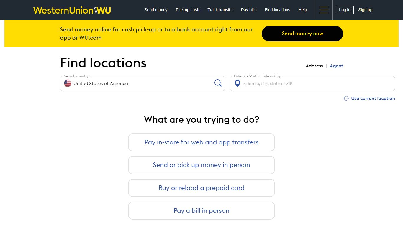 Find a Western Union Near You - Money Transfer Locations